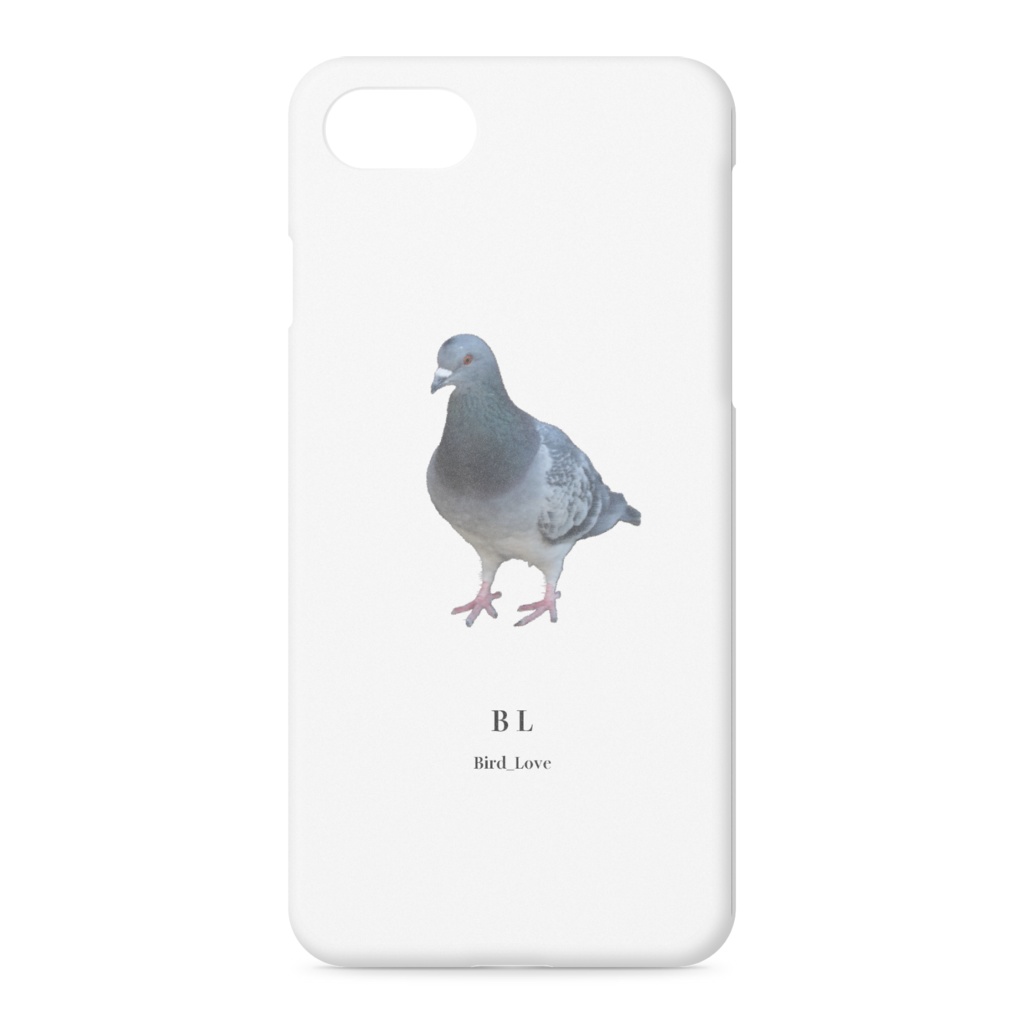 ハト＿スマホケース＿BL(bird love)