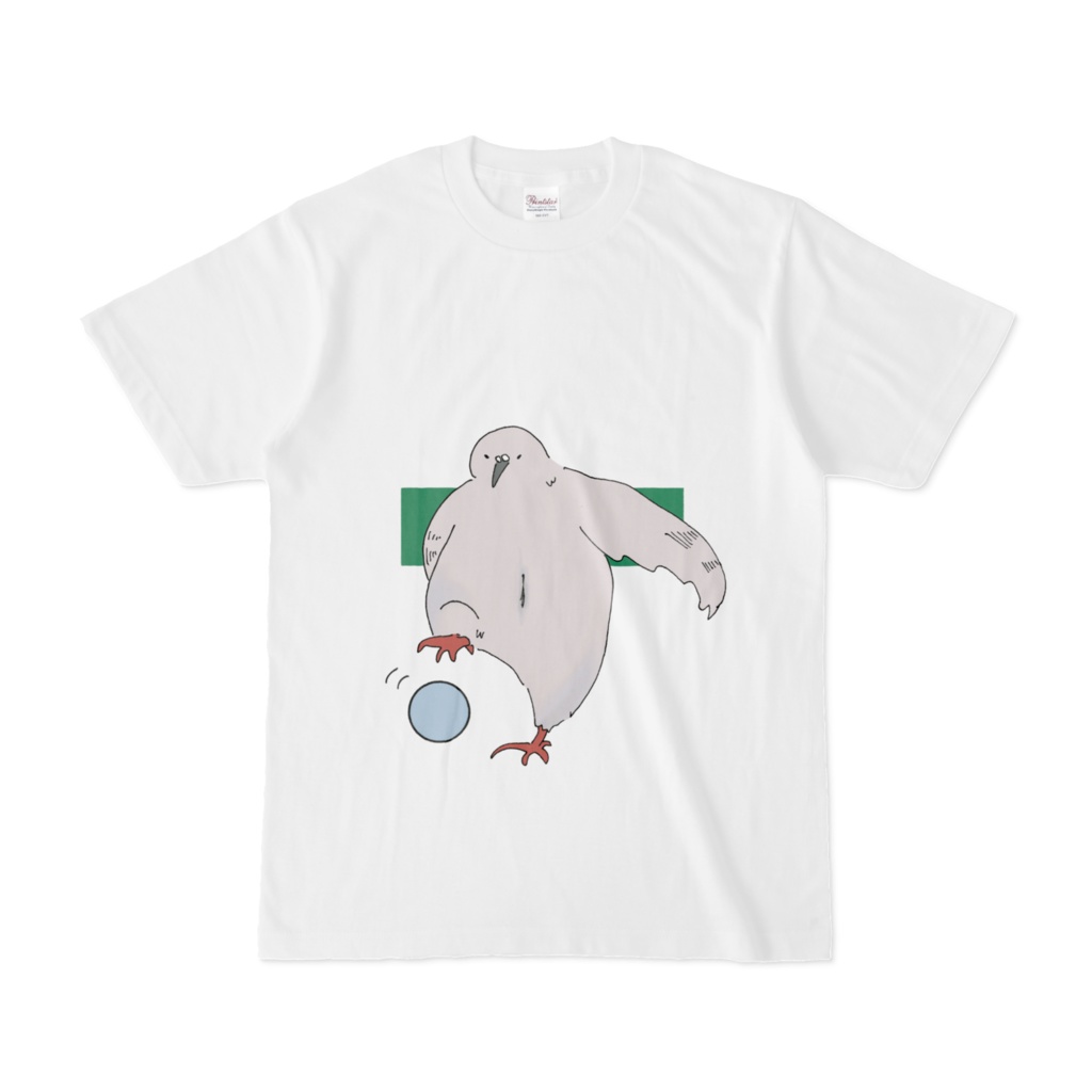 ボールで遊ぶはとTシャツ
