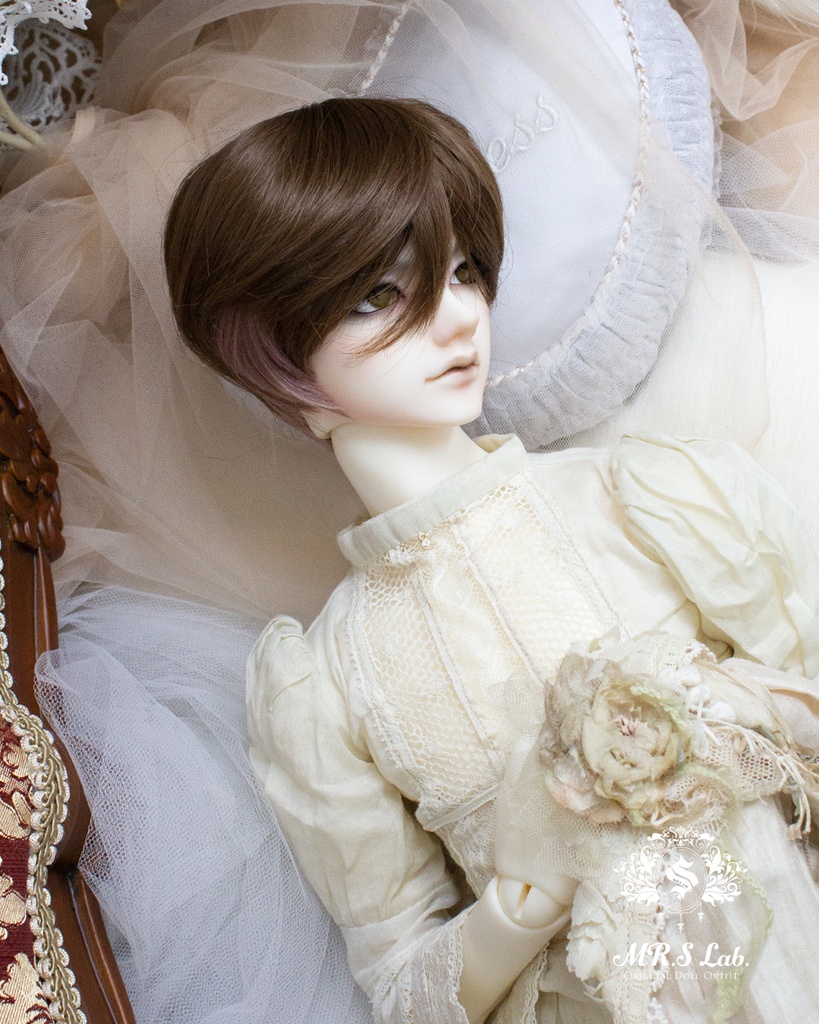 ドールウィッグ 耐熱:【Original REASONABLE label】Mash Short マッシュショート ベリーショコラ 8-9inch