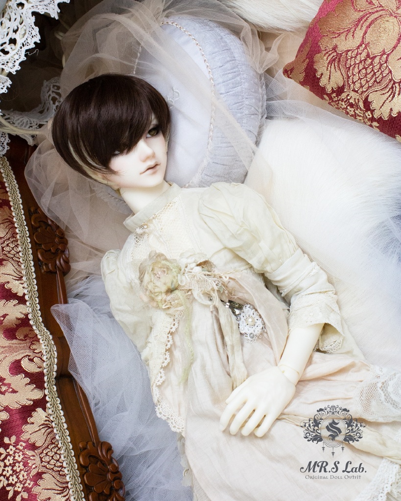 ドールウィッグ 耐熱:【Original REASONABLE label】Mash Short マッシュショート バニラショコラ 8-9inch