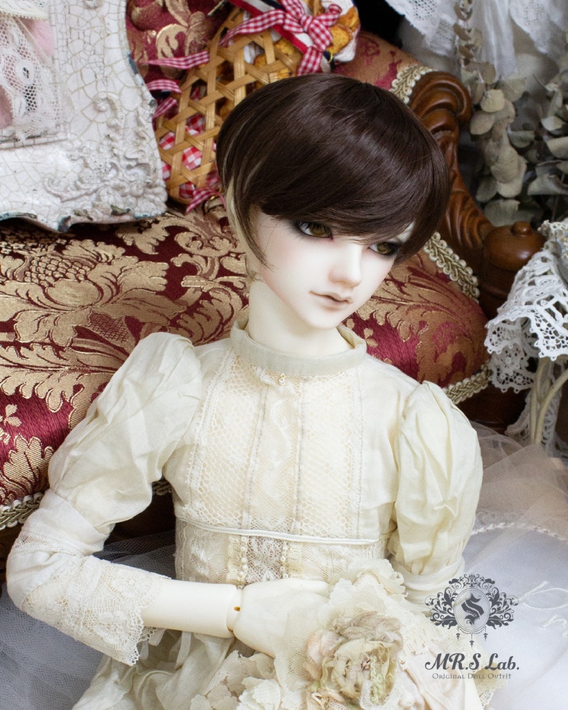 ドールウィッグ 耐熱:【Original REASONABLE label】Mash Short マッシュショート バニラショコラ 8-9inch