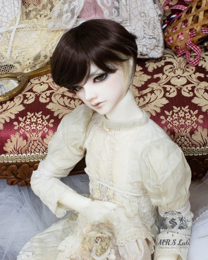 ドールウィッグ 耐熱:【Original REASONABLE label】Mash Short マッシュショート バニラショコラ 8-9inch