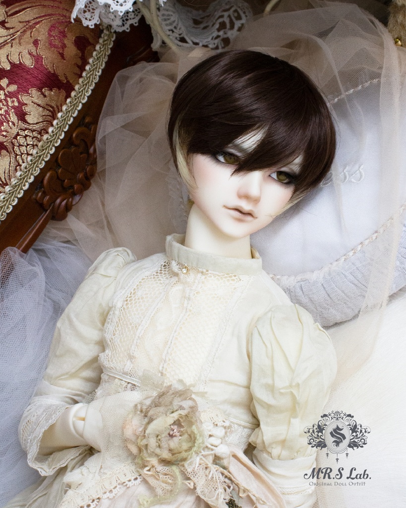 ドールウィッグ 耐熱:【Original REASONABLE label】Mash Short マッシュショート バニラショコラ 8-9inch