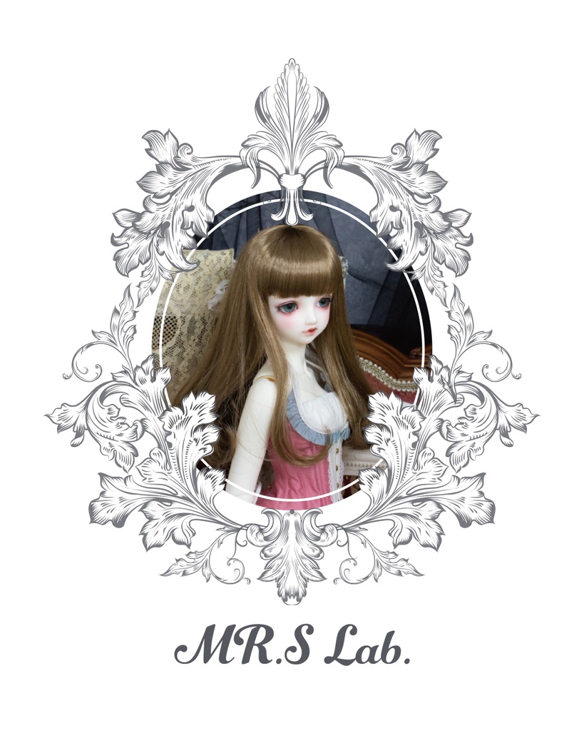 ドールウィッグ　モヘア：One Curl　ワンカール　モカベージュ　8-9 inch