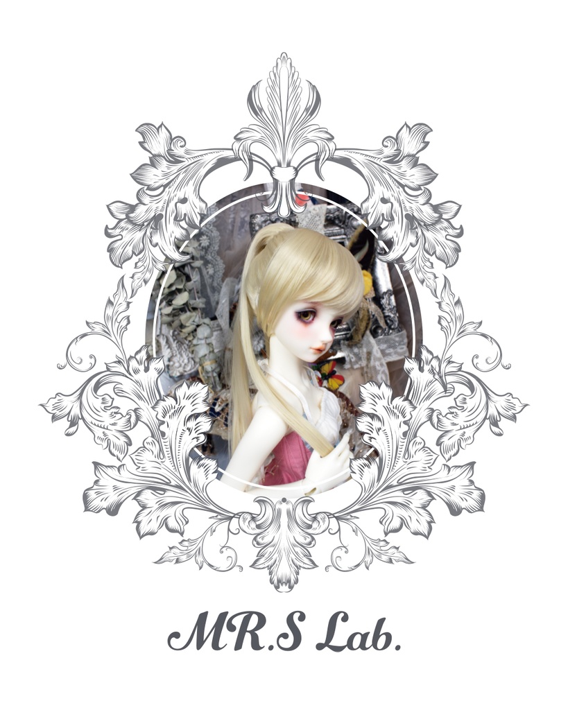 ドールウィッグ 耐熱:Ponytail ポニーテール ブロンド 8-9 inch