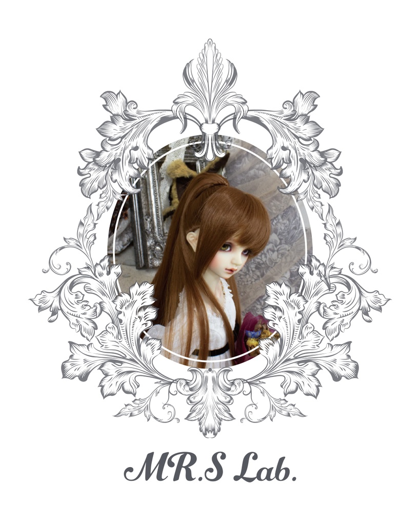 ドールウィッグ 耐熱:Ponytail ポニーテール ココナッツブラウン 8-9 inch