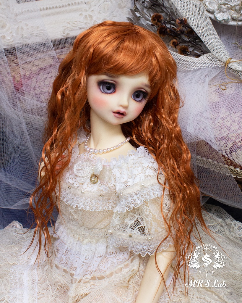 ドールウィッグ モヘア:Girly ガーリィ アプリコット 8-9 inch