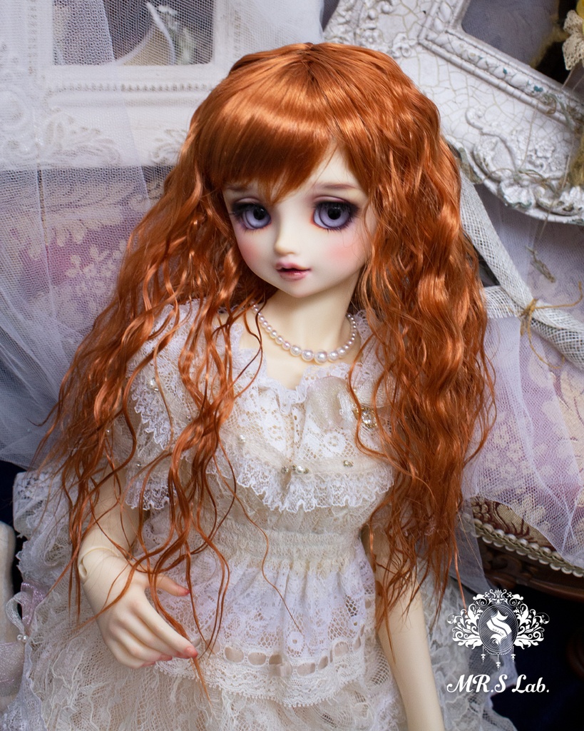 ドールウィッグ モヘア:Girly ガーリィ アプリコット 8-9 inch