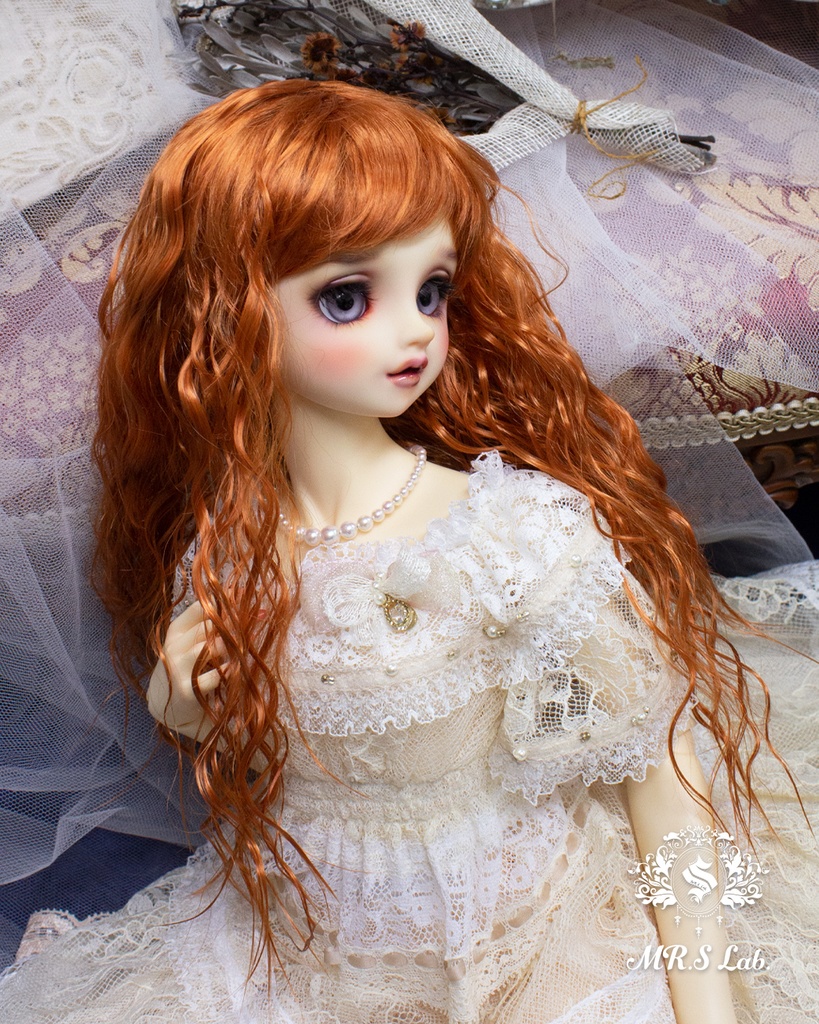 ドールウィッグ モヘア:Girly ガーリィ アプリコット 8-9 inch