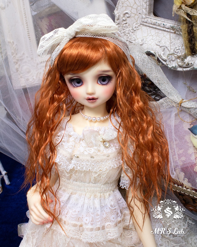 ドールウィッグ モヘア:Girly ガーリィ アプリコット 8-9 inch