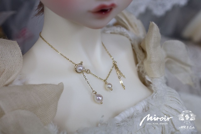 ドールジュエリー 【Miroir DOLL PEARL JEWELRY】LA FRANGE あこや真珠 ネックレス アコヤパール