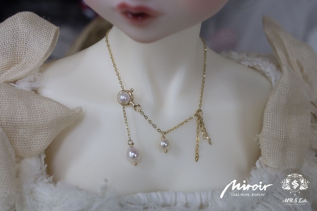 ドールジュエリー 【Miroir DOLL PEARL JEWELRY】LA FRANGE あこや真珠 ネックレス アコヤパール