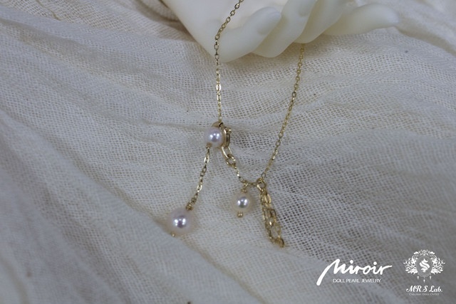 ドールジュエリー 【Miroir DOLL PEARL JEWELRY】LA FRANGE あこや真珠 ネックレス アコヤパール