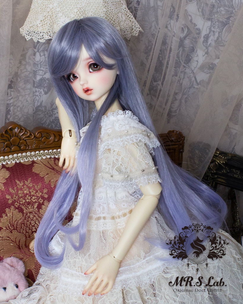 ドールウィッグ 耐熱:【Original REASONABLE label】Relax Long リラックスロング ラベンダーミックス 8-9inch