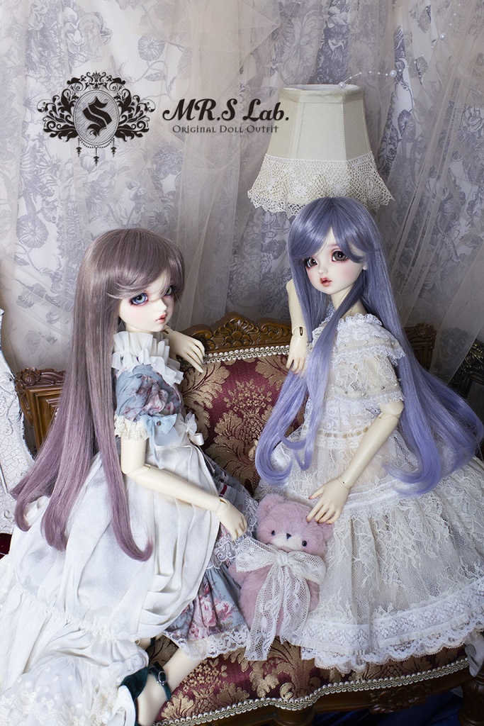 ドールウィッグ 耐熱:【Original REASONABLE label】Relax Long リラックスロング ラベンダーミックス 8-9inch
