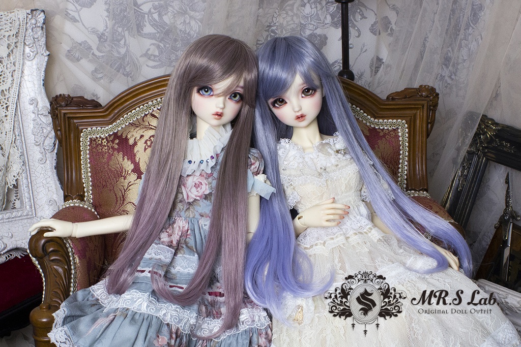 ドールウィッグ 耐熱:【Original REASONABLE label】Relax Long リラックスロング ラベンダーミックス 8-9inch