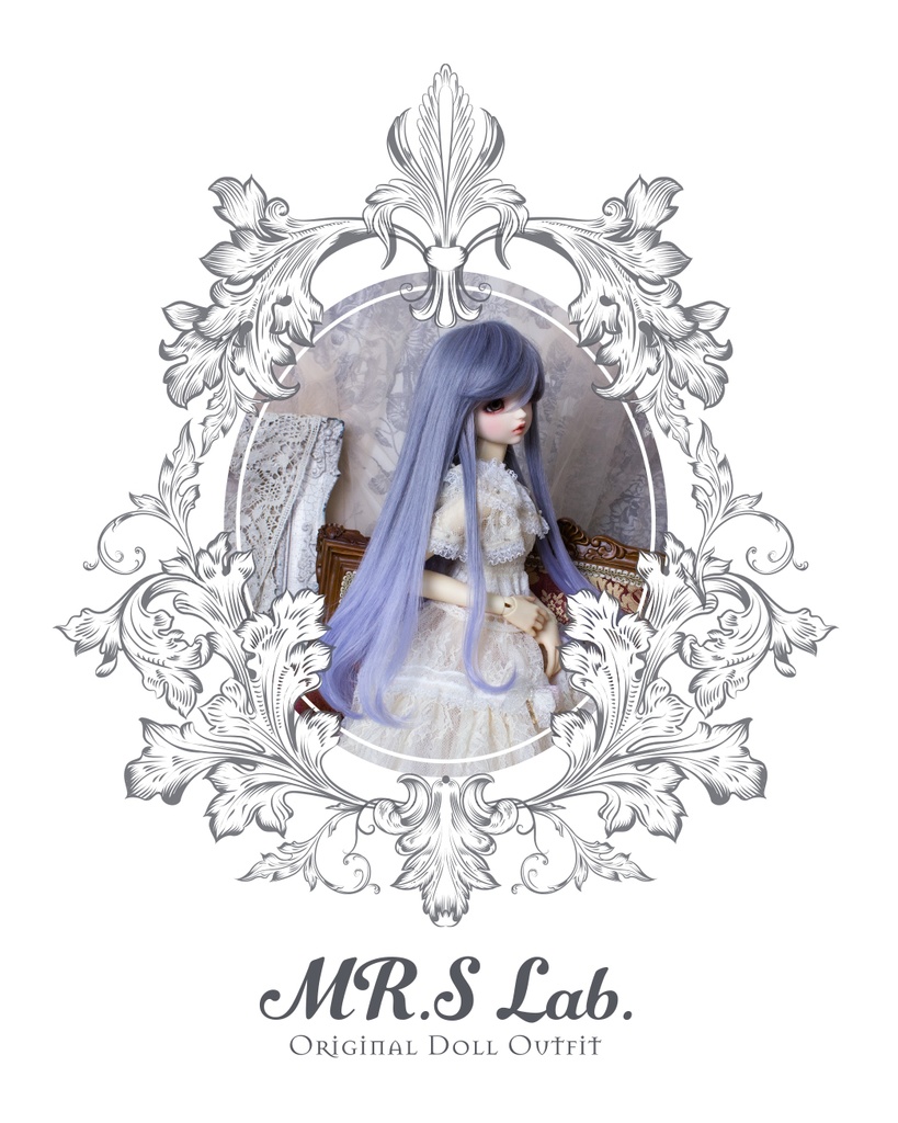 ドールウィッグ 耐熱:【Original REASONABLE label】Relax Long リラックスロング ラベンダーミックス 8-9inch