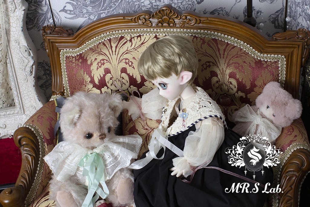 ドールウィッグ モヘア:Angel Short エンジェルショート ビスケット 8-9 inch