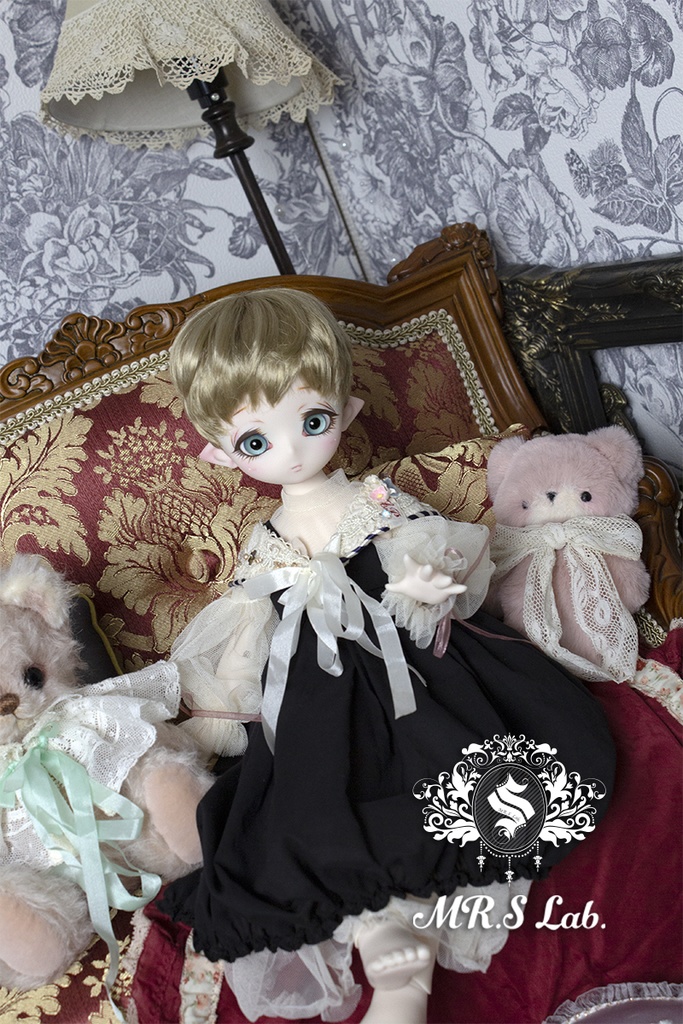 ドールウィッグ モヘア:Angel Short エンジェルショート ビスケット 8-9 inch