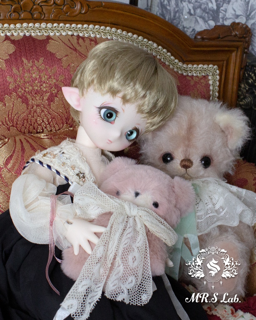 ドールウィッグ モヘア:Angel Short エンジェルショート ビスケット 8-9 inch