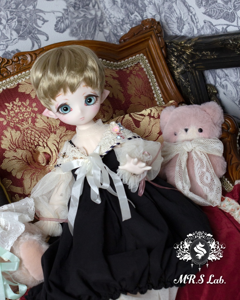 ドールウィッグ モヘア:Angel Short エンジェルショート ビスケット 8-9 inch