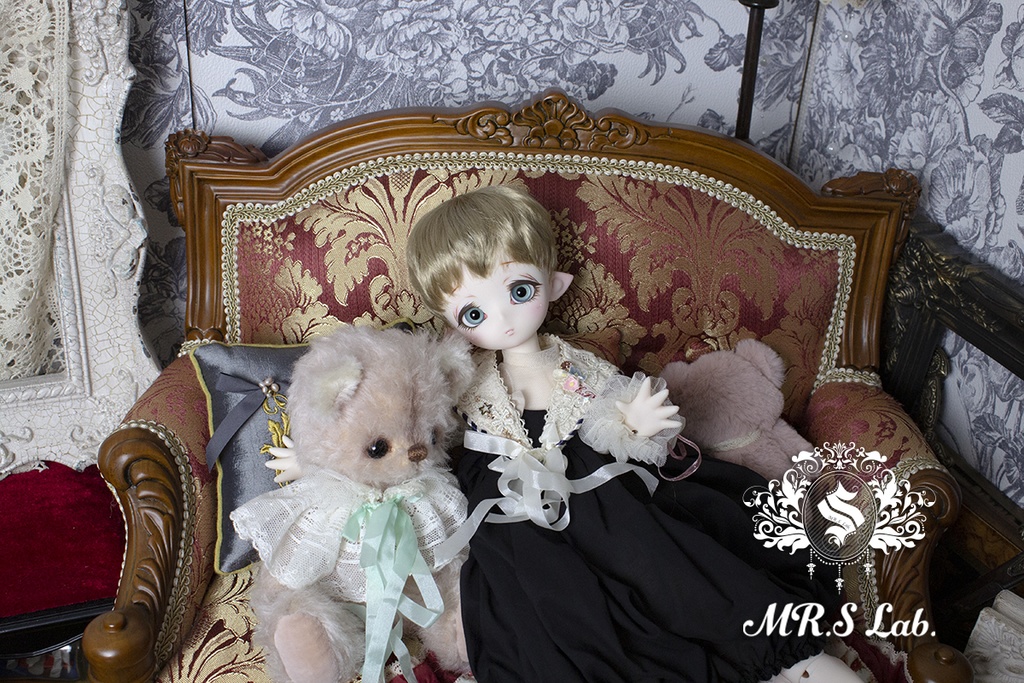 ドールウィッグ モヘア:Angel Short エンジェルショート ビスケット 8-9 inch