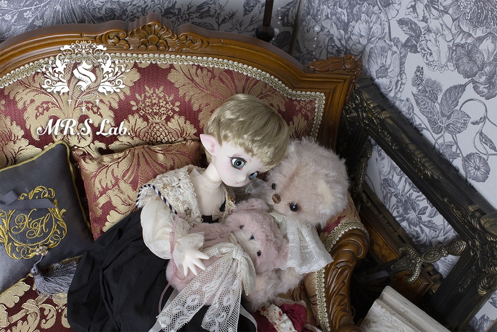 ドールウィッグ モヘア:Angel Short エンジェルショート ビスケット 8-9 inch