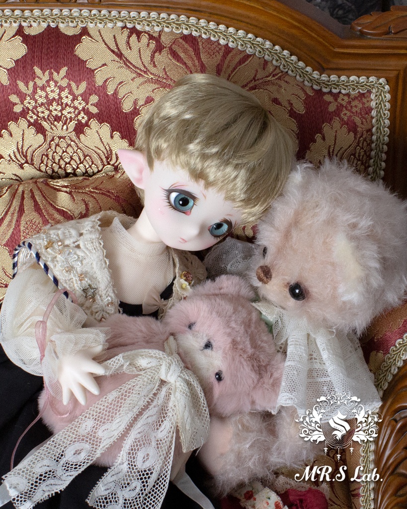 ドールウィッグ モヘア:Angel Short エンジェルショート ビスケット 8-9 inch