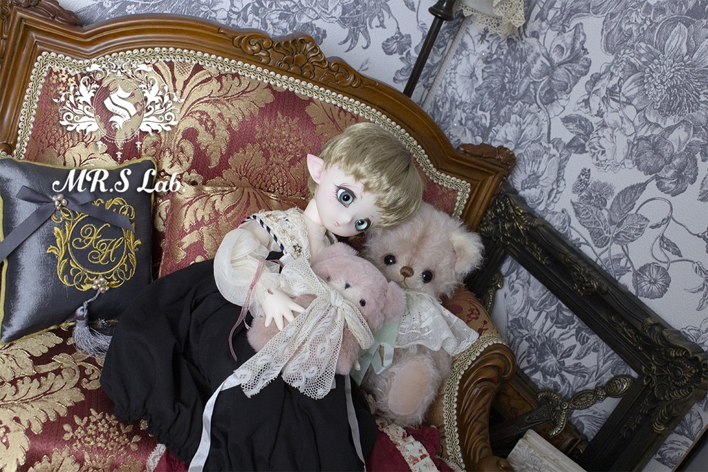 ドールウィッグ モヘア:Angel Short エンジェルショート ビスケット 8-9 inch