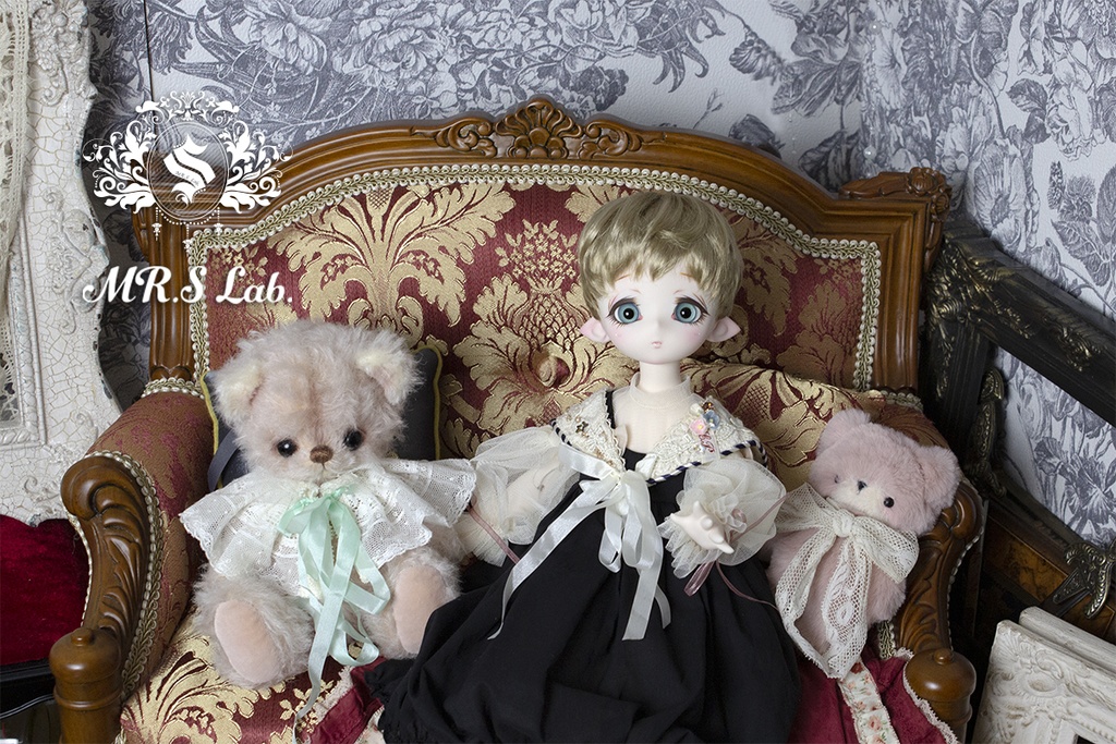 ドールウィッグ モヘア:Angel Short エンジェルショート ビスケット 8-9 inch