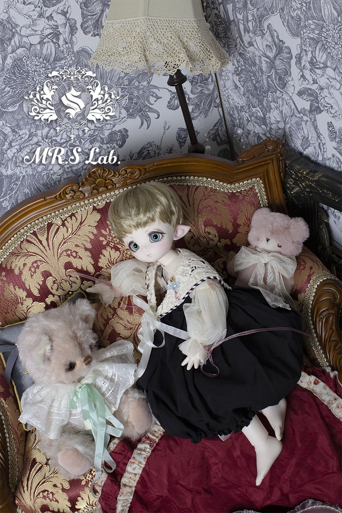 ドールウィッグ モヘア:Angel Short エンジェルショート ビスケット 8-9 inch