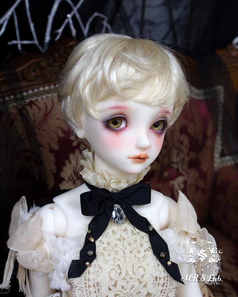 ドールウィッグ モヘア:Angel Short エンジェルショート プラチナシフォン 8-9 inch