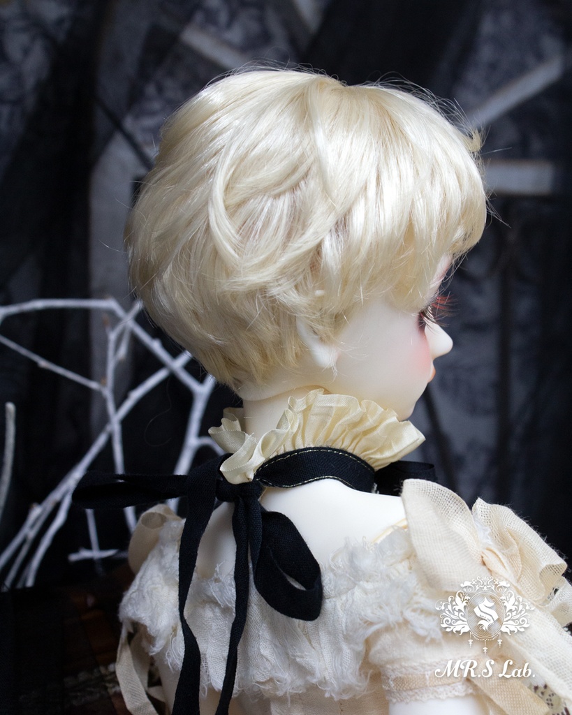 ドールウィッグ モヘア:Angel Short エンジェルショート プラチナシフォン 8-9 inch