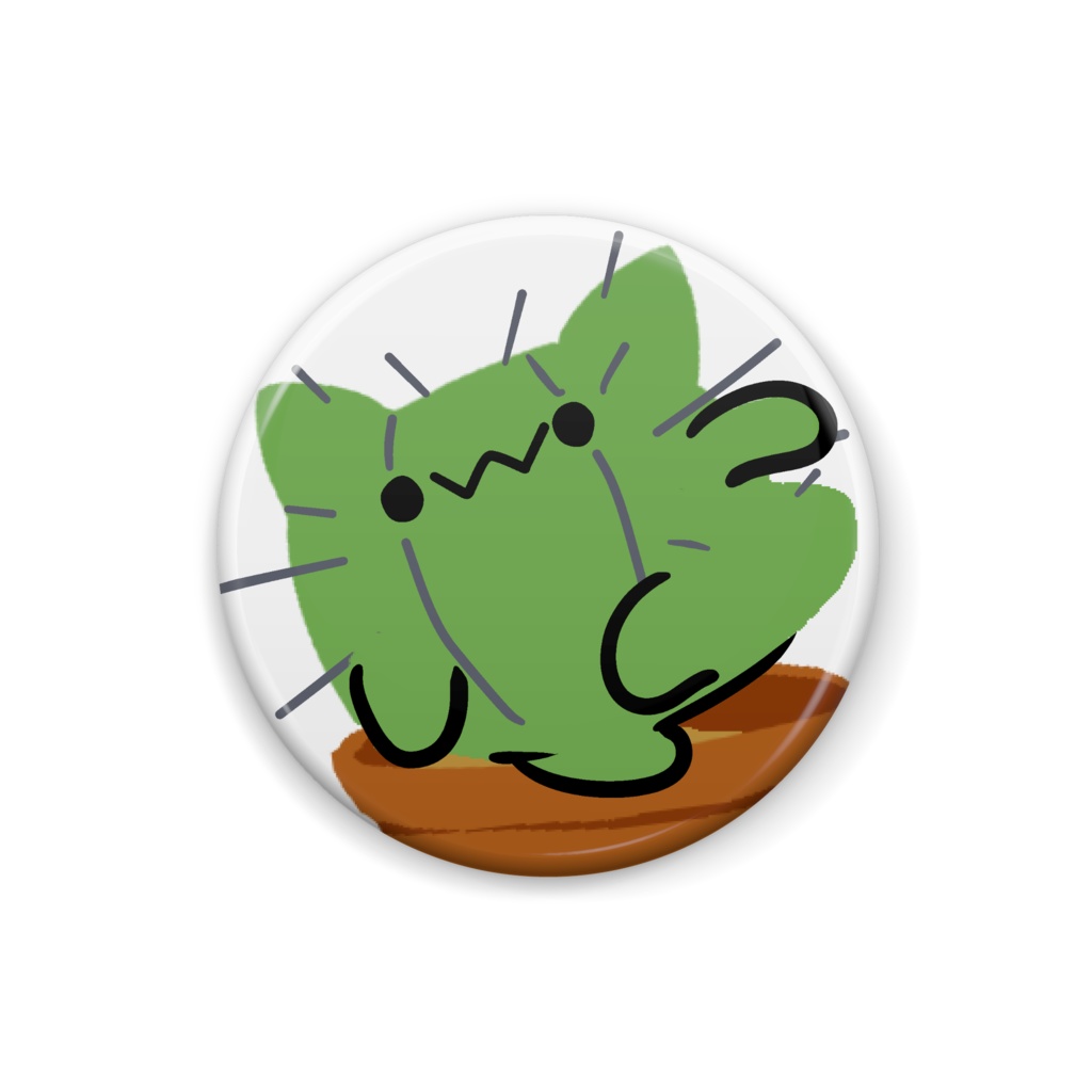 走るさぼぷっぷー缶バッジ