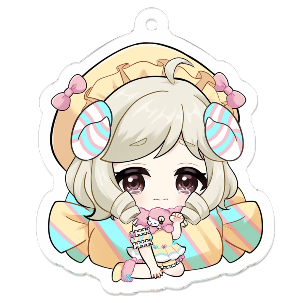 夜呑メア／アクリルキーホルダーC ／泣き顔