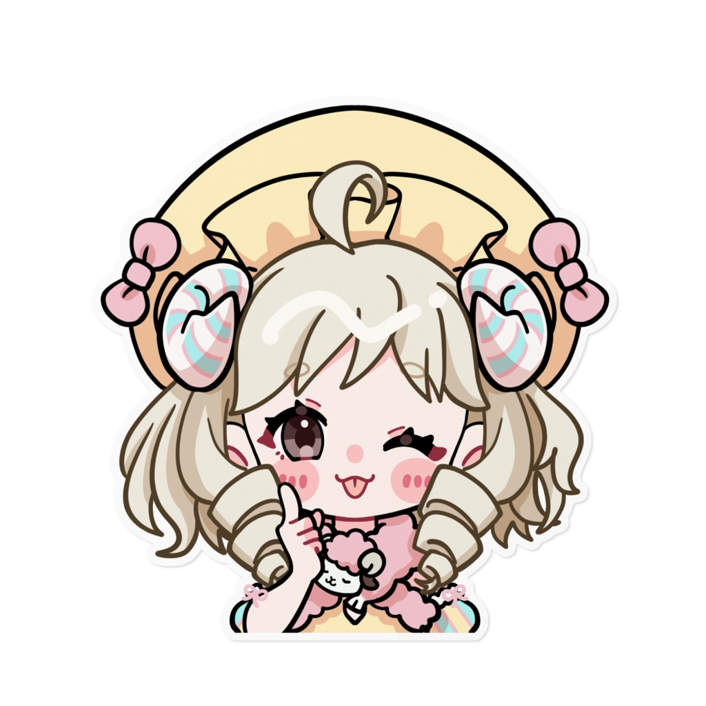 夜呑メア／ステッカー≪特大≫160×160mm