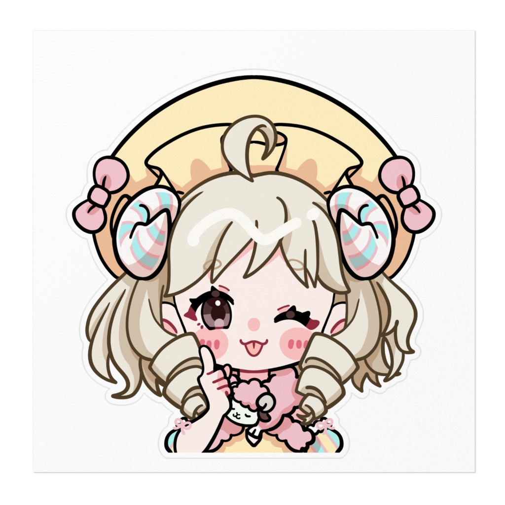 夜呑メア/ステッカー≪特大≫160×160mm