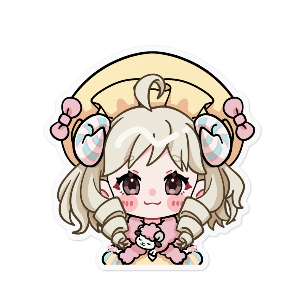 夜呑メア／ステッカー≪大≫100×100mm