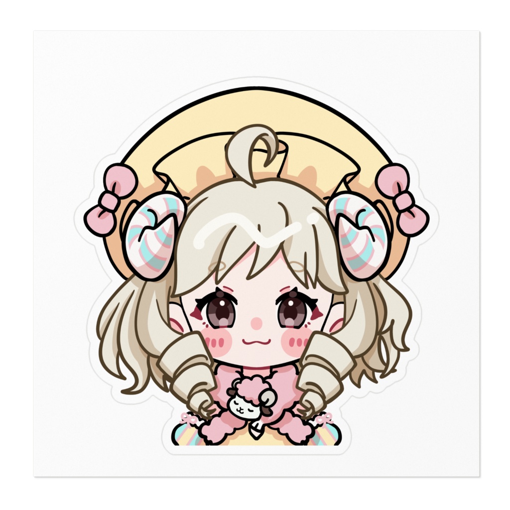 夜呑メア/ステッカー≪大≫100×100mm