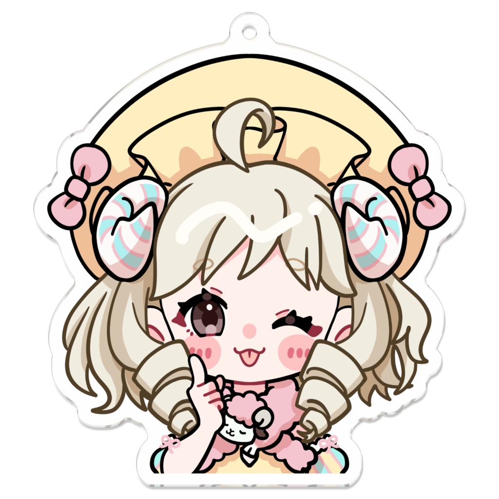 夜呑メア／アクリルキーホルダー≪大≫70×70mm