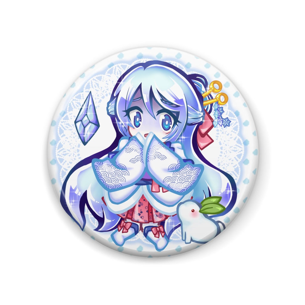 雪女缶バッジ
