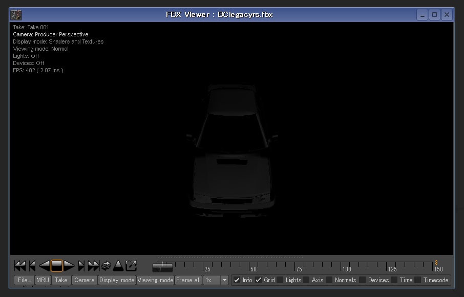 1989年型スバル・レガシィ風4ドアセダン