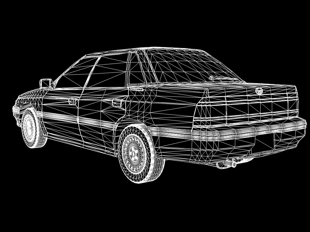 1989年型スバル・レガシィ風4ドアセダン