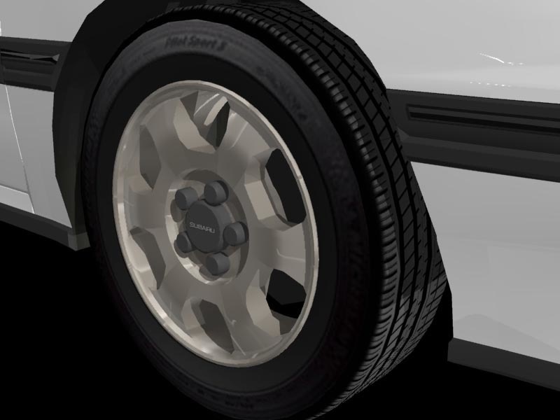 1989年型スバル・レガシィ風4ドアセダン