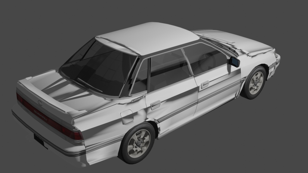 1989年型スバル・レガシィ風4ドアセダン