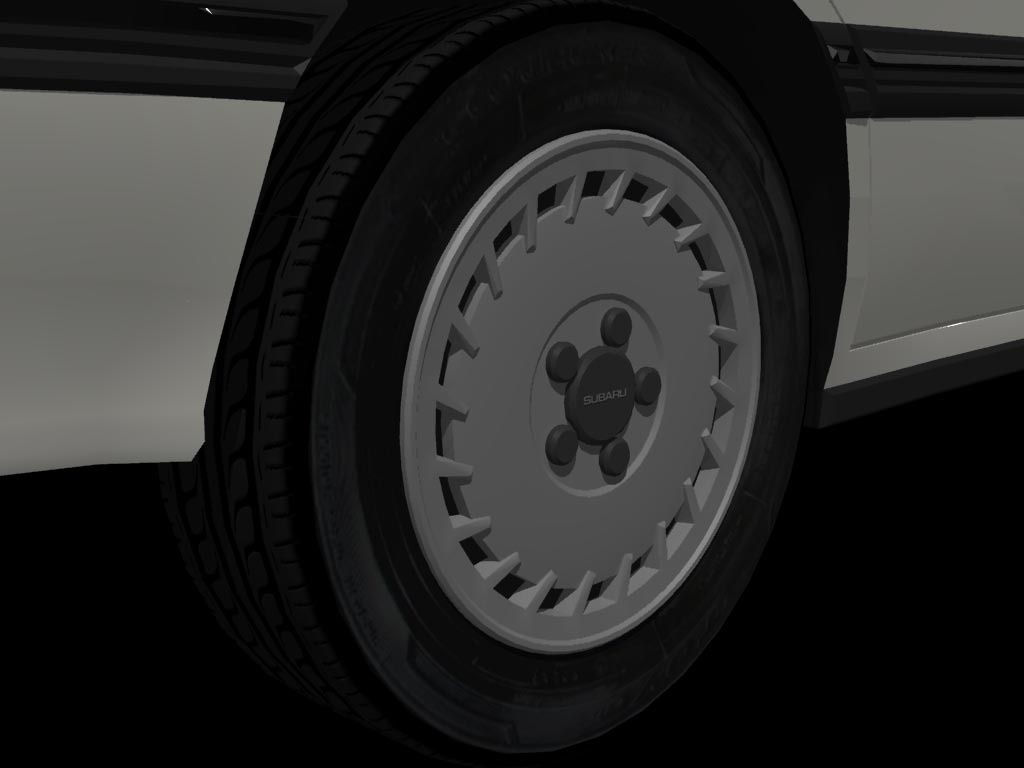 1989年型スバル・レガシィ風4ドアセダン