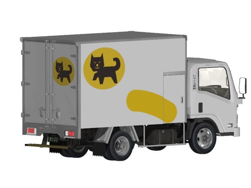 2006年型いすゞ・エルフ風宅配トラック