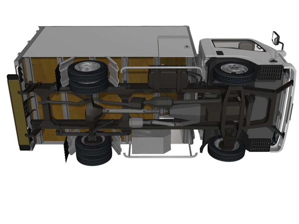 2006年型いすゞ・エルフ風宅配トラック