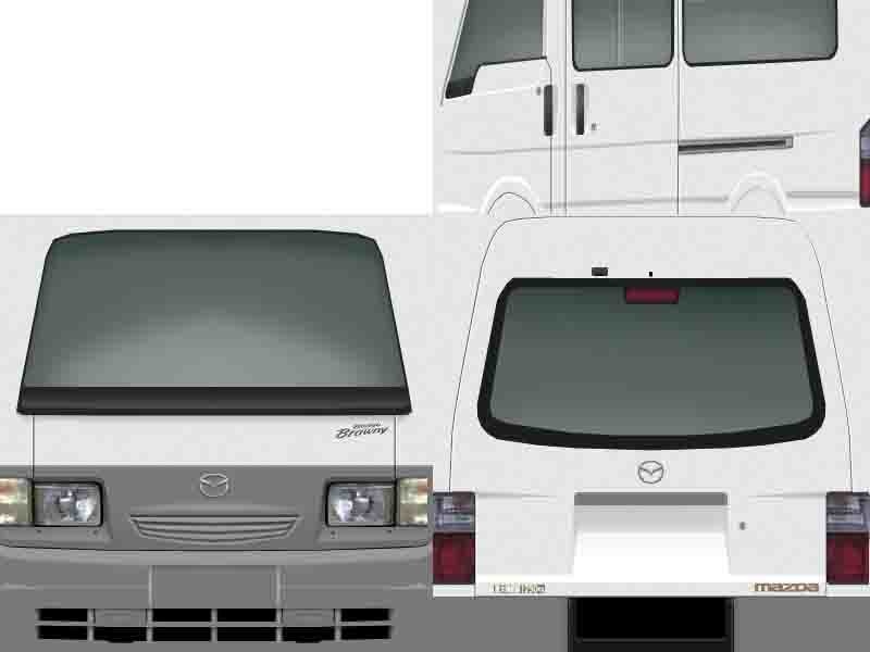 1999年型マツダ・ボンゴ・ブローニィ風バン