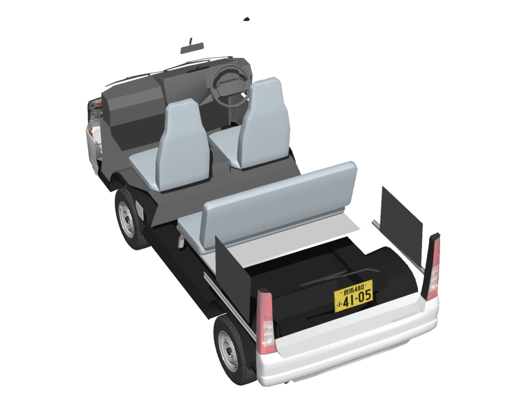 2009年型スバル・サンバーバン風軽ワンボックスバン